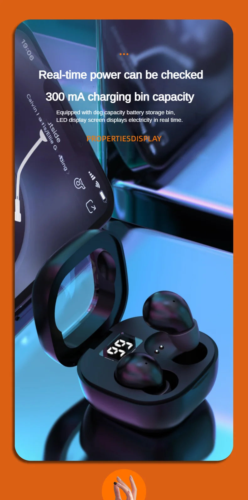 SHUKE SK19 True Wireless Earbuds With Active Noise Cancelling Bluetooth 5.3 Mic