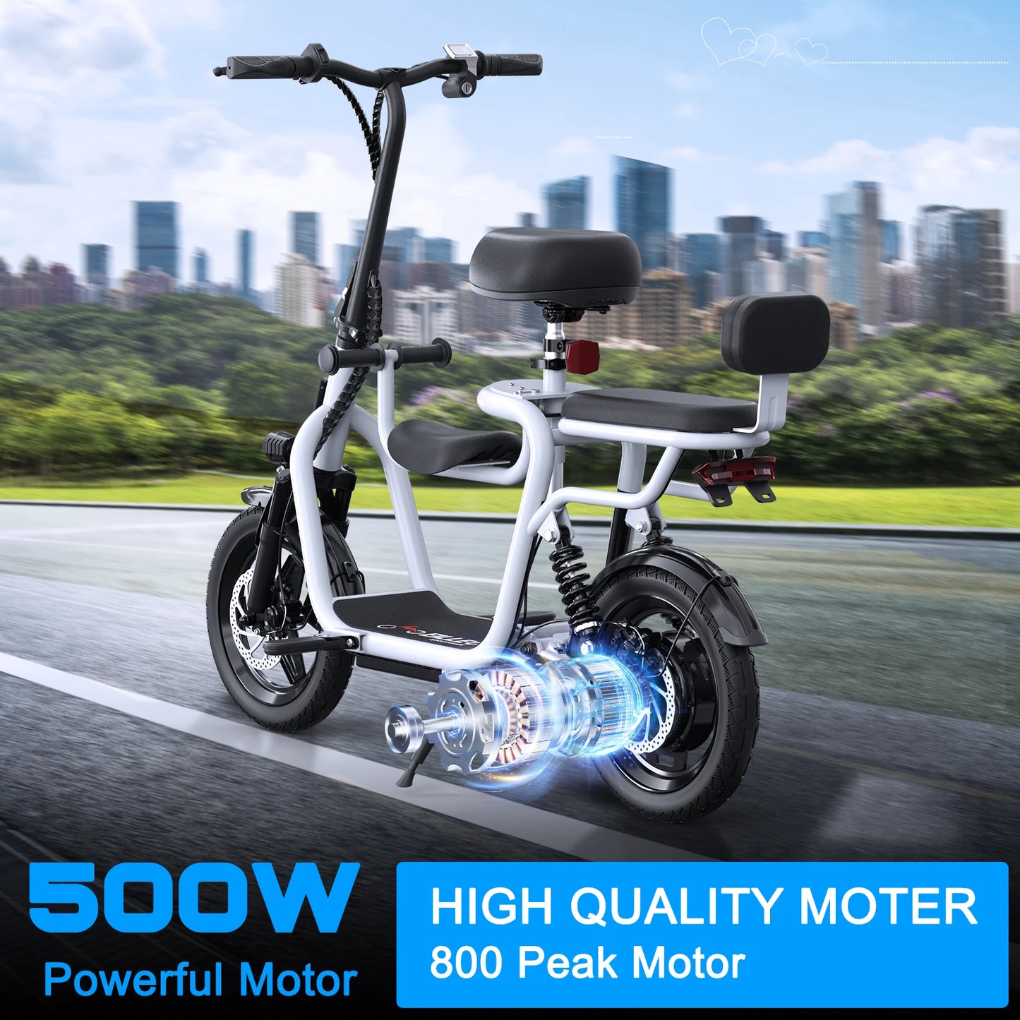 EILLEO SPACEWALK Electric Scooter With Adjustable Seat 36V 500W