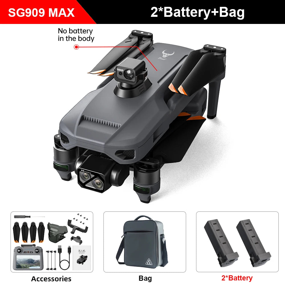 Teeggi GPS Drone 4K Camera Foldable With 6KM Range