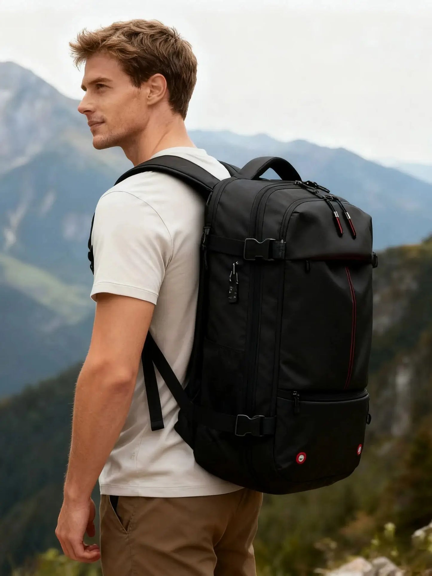 Travel Backpack Vacuum Compression 17 inch Laptop Backpack Business Large Capacity School Backpack Expanded Hiking backpack