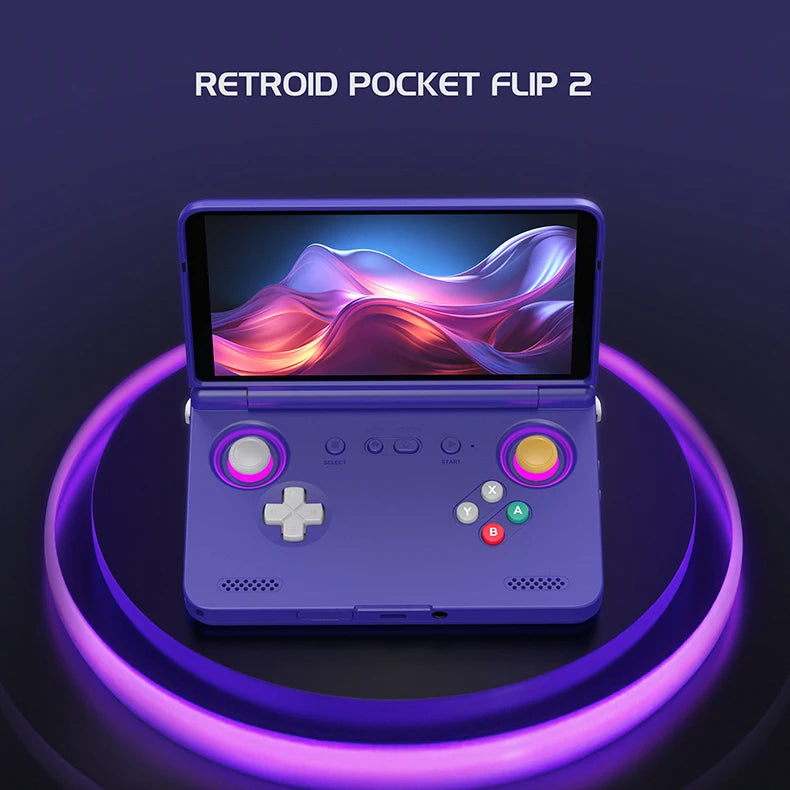 Retroid Pocket Flip2 Handheld Game Console Android 13 AMOLED