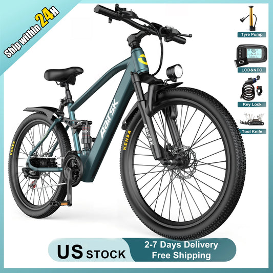 750W Electric Bike Shimano 21 Speed City Mountain Ride