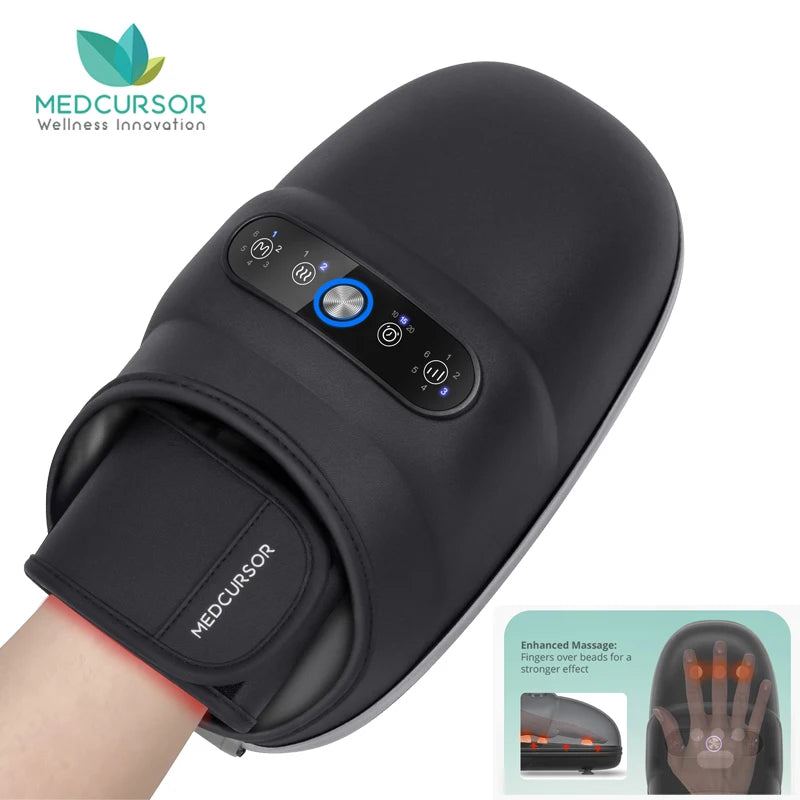 Medcursor Wireless Hand Massager With Air Compression Heat Therapy