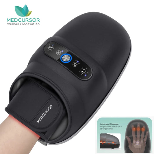 Medcursor Wireless Hand Massager With Air Compression Heat Therapy