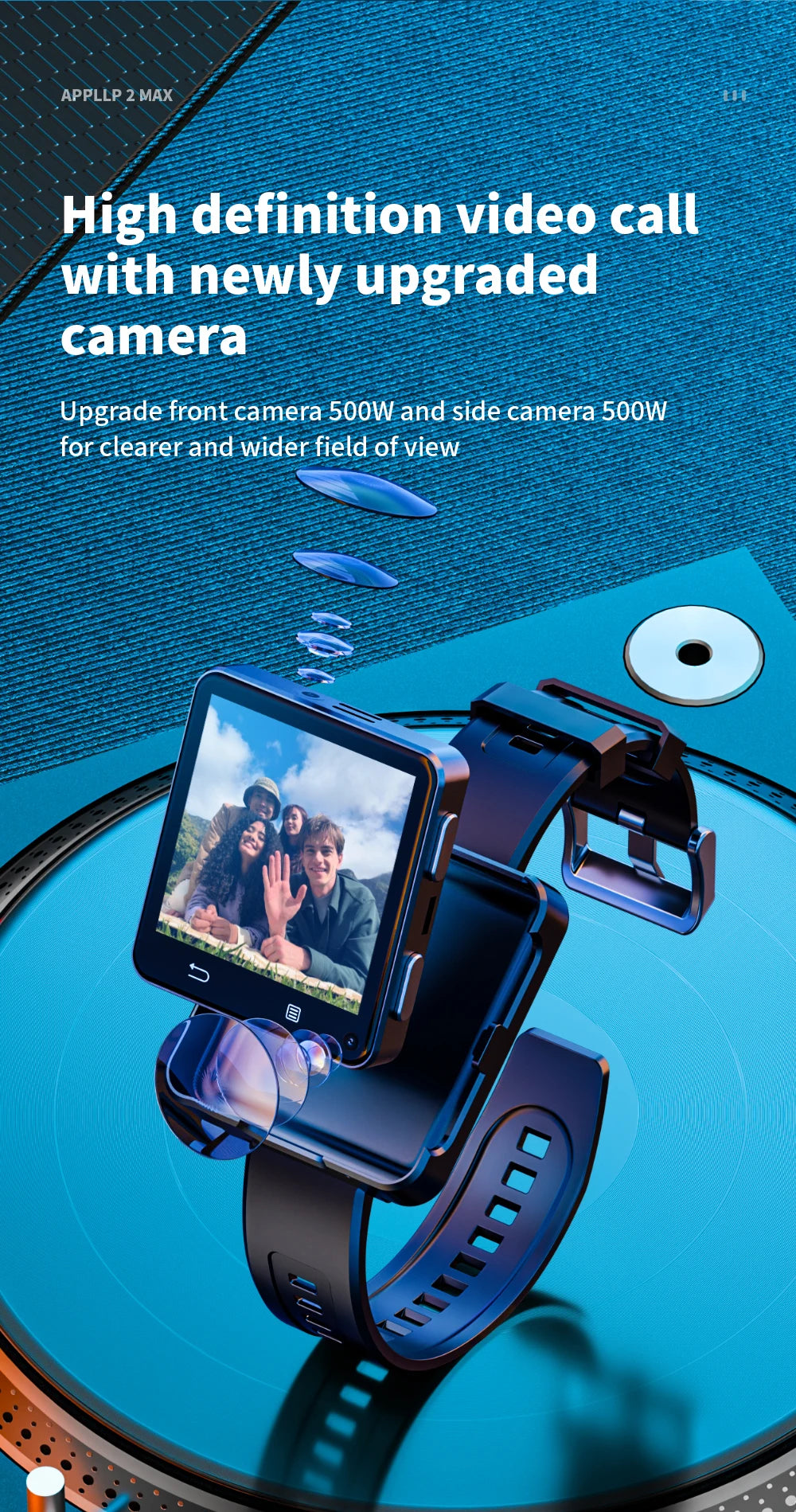 LOKMAT APPLLP 2 MAX Dual Camera Android Smartwatch