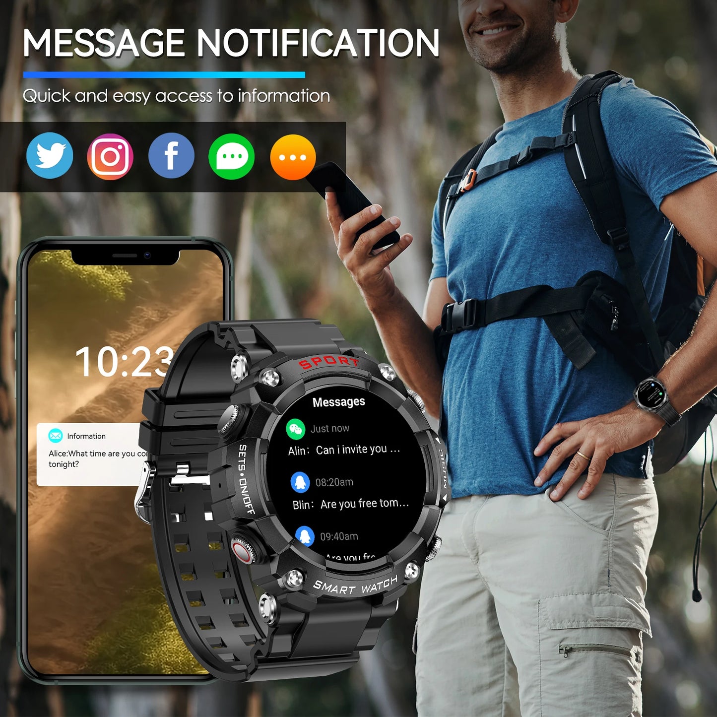 Young At Heart Online Mall LaNikar Smart Watch AMOLED Display