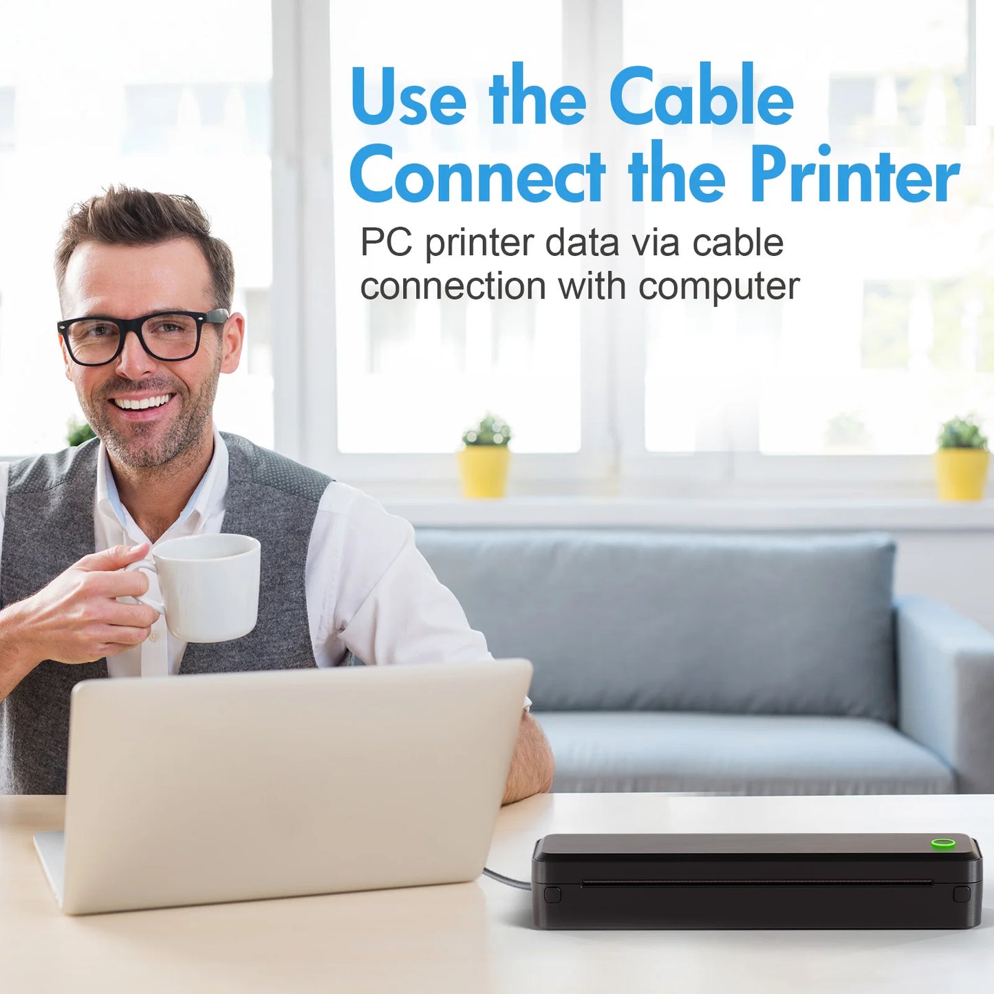 TakeYou Portable Inkless Wireless Thermal Label Printer Travel