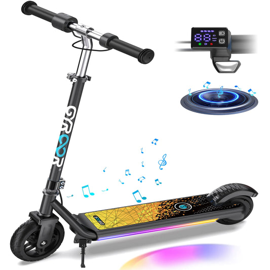 H30 Max Electric Scooter for Kids, LED Dispaly, 150W Powerful Motor, Dual Brake System, Adjustable Height and Speed.