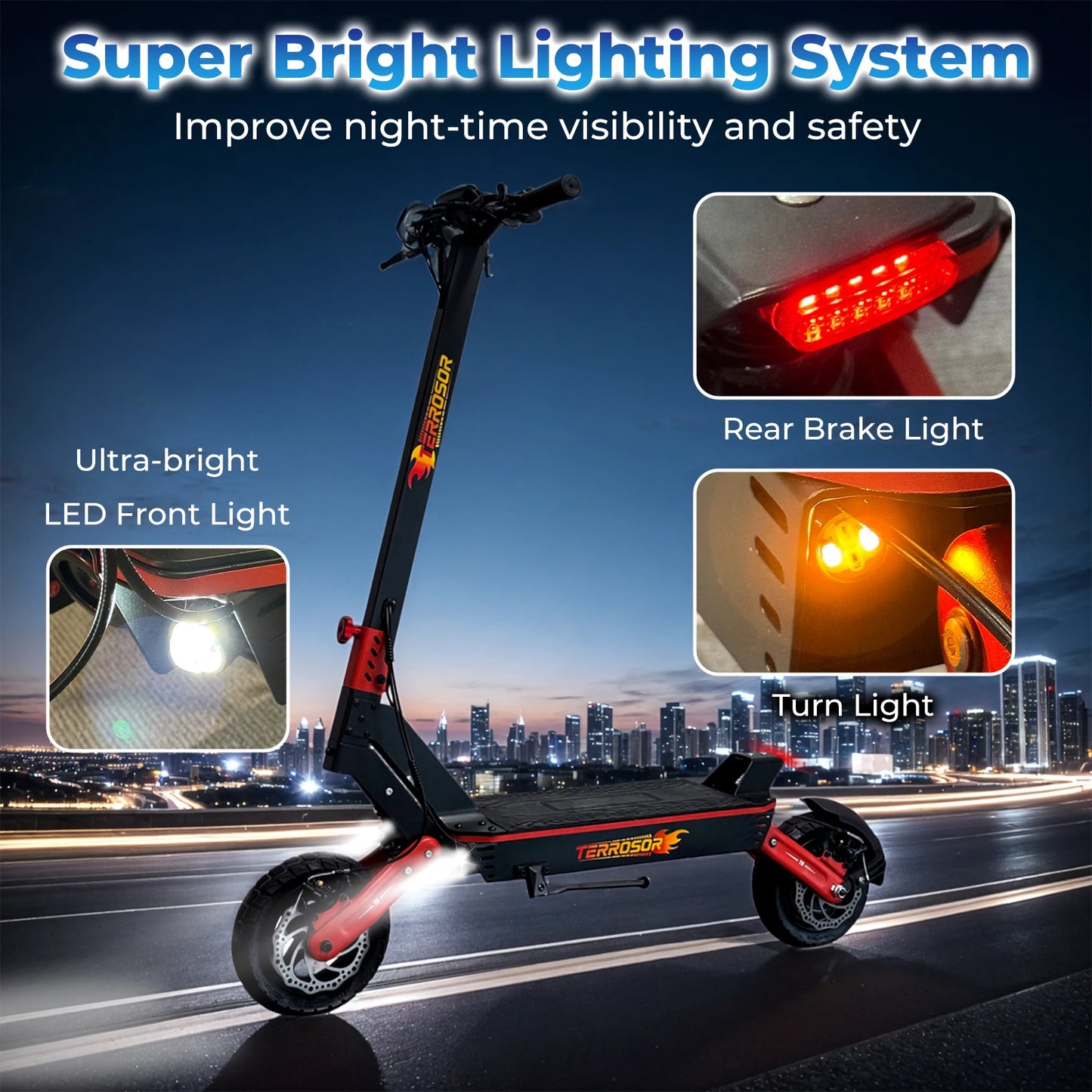 LELEKUAIC Electric Scooter for Adults 28 MPH 20 Mile Range