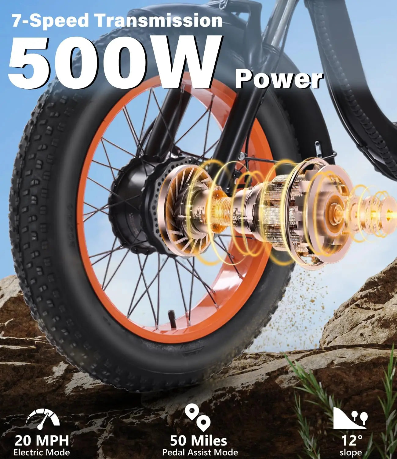 Adult Folding Electric Tricycle 3 Wheel E Bike 500W Battery