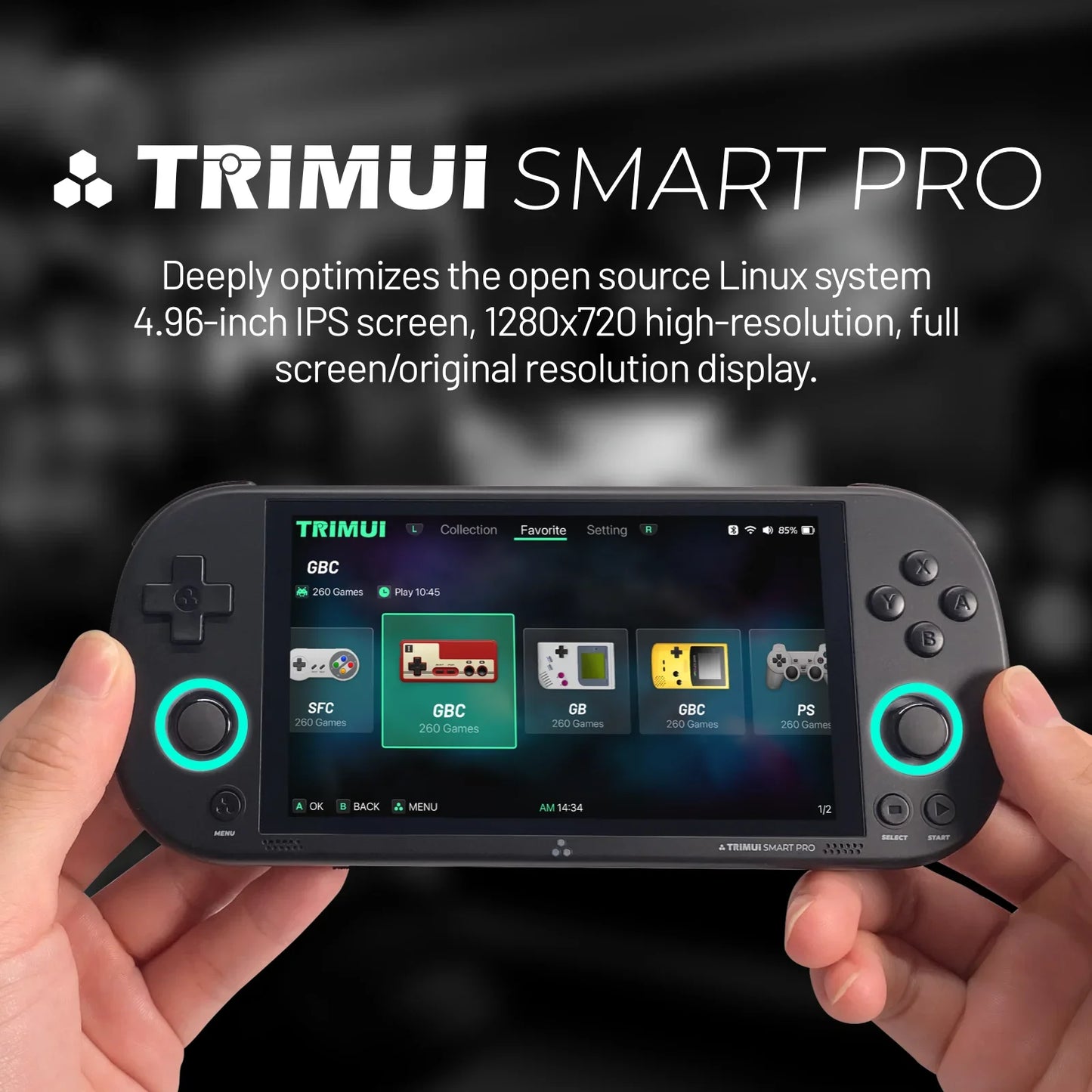 Trimui Smart Pro Handheld Game Console With IPS Display Joystick