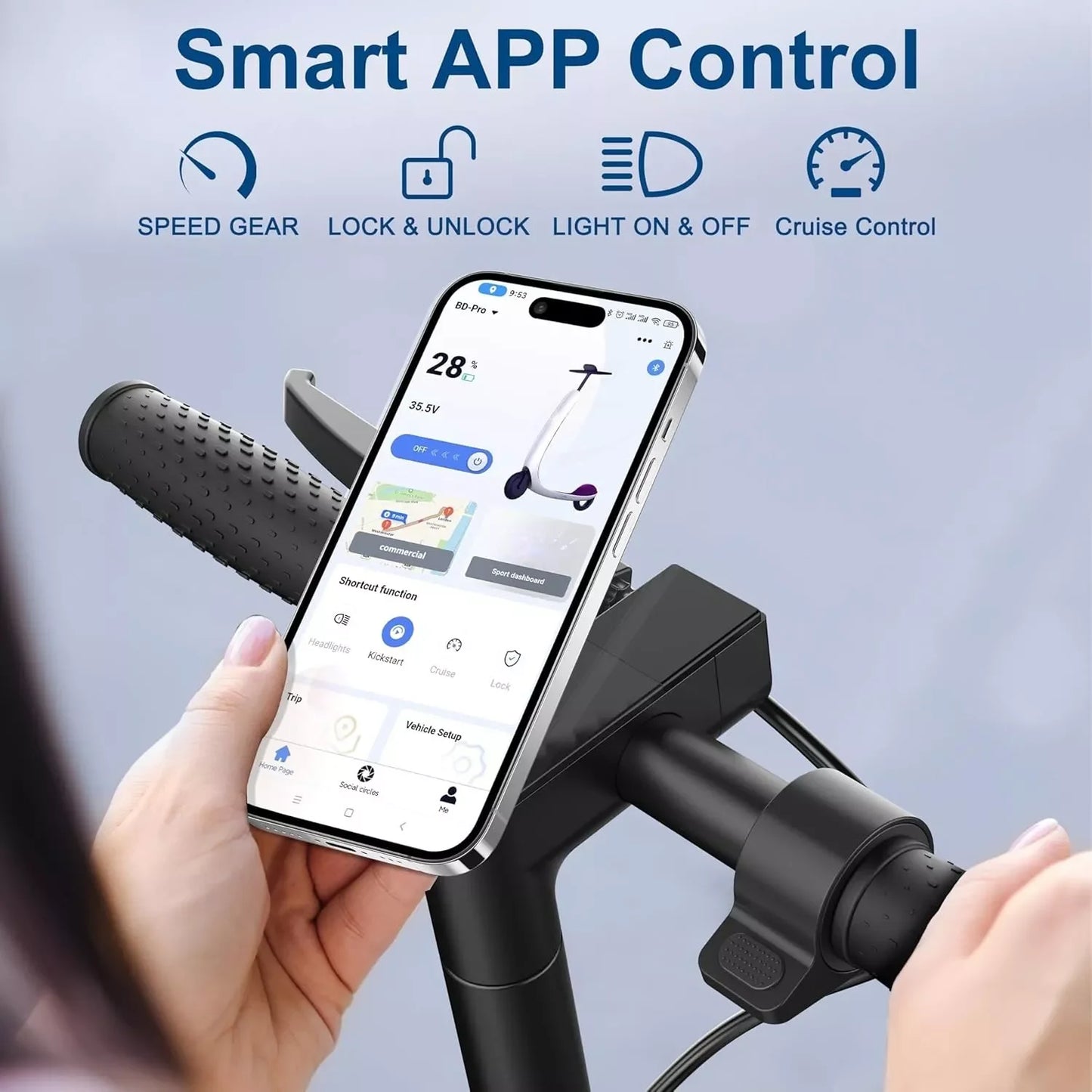 LADPED LP60 Electric Scooter 350W Folding Smart App Control