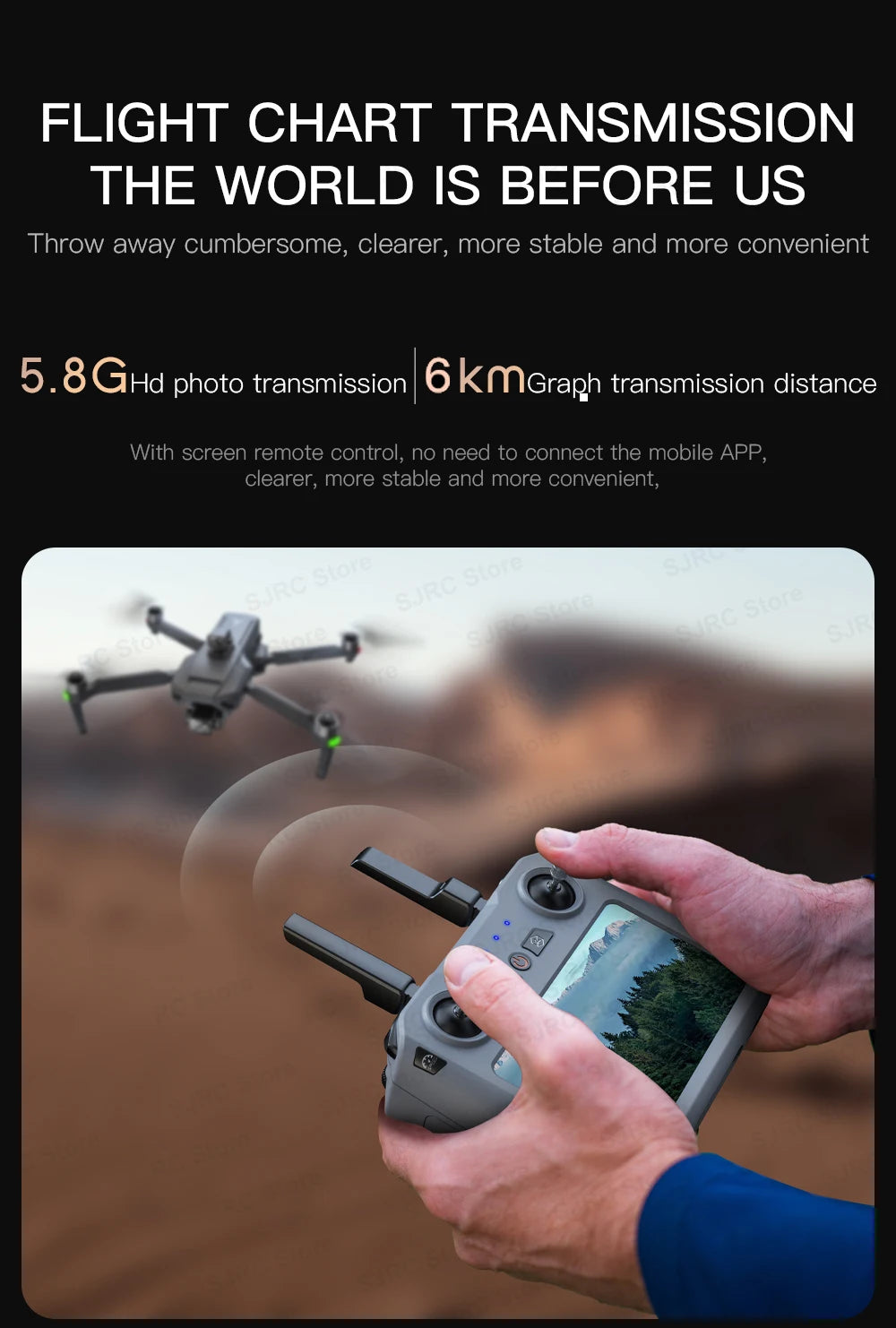 Teeggi GPS Drone 4K Camera Foldable With 6KM Range
