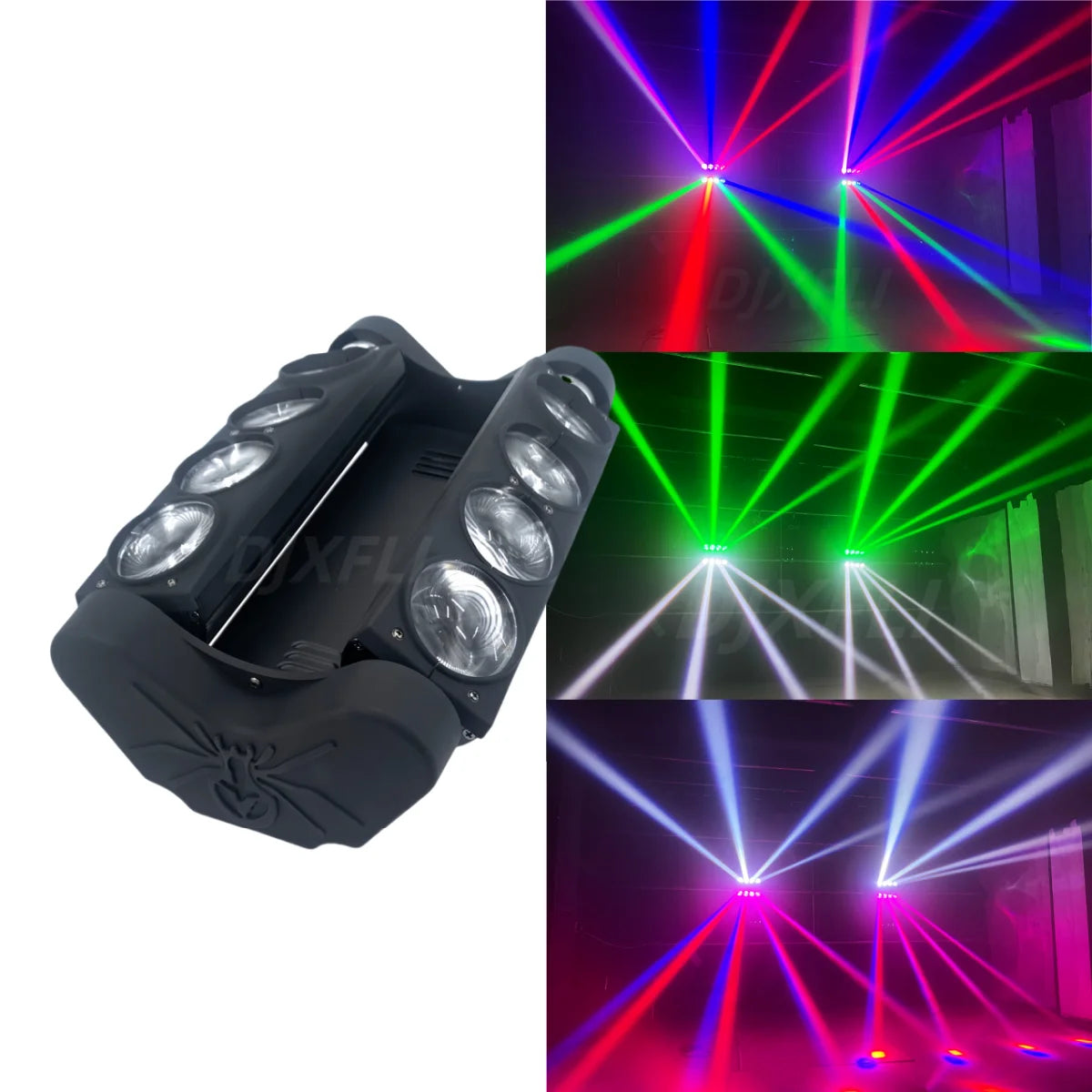 LED Moving Head Spider RGBW DMX 4in1 Lighting DJ Bar