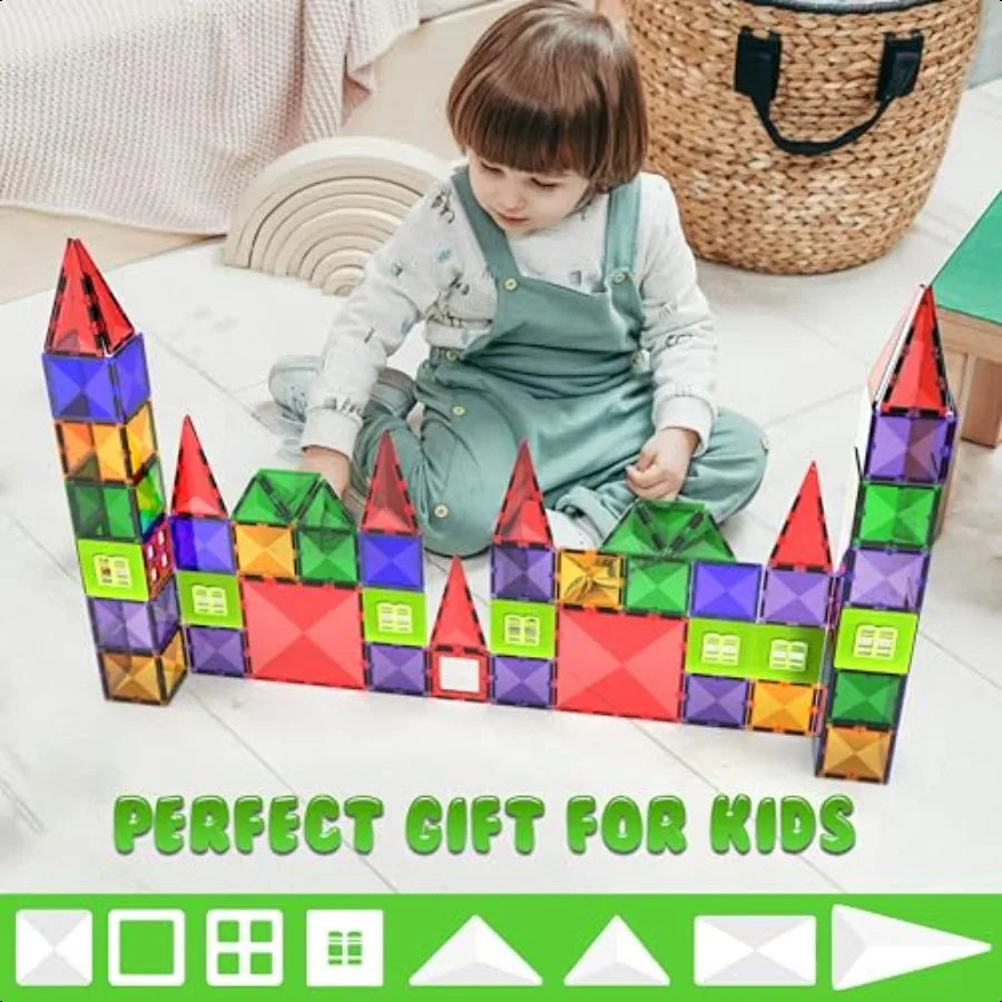 Young at Heart Online Mall Magnetic Tiles Blocks Stem Toy