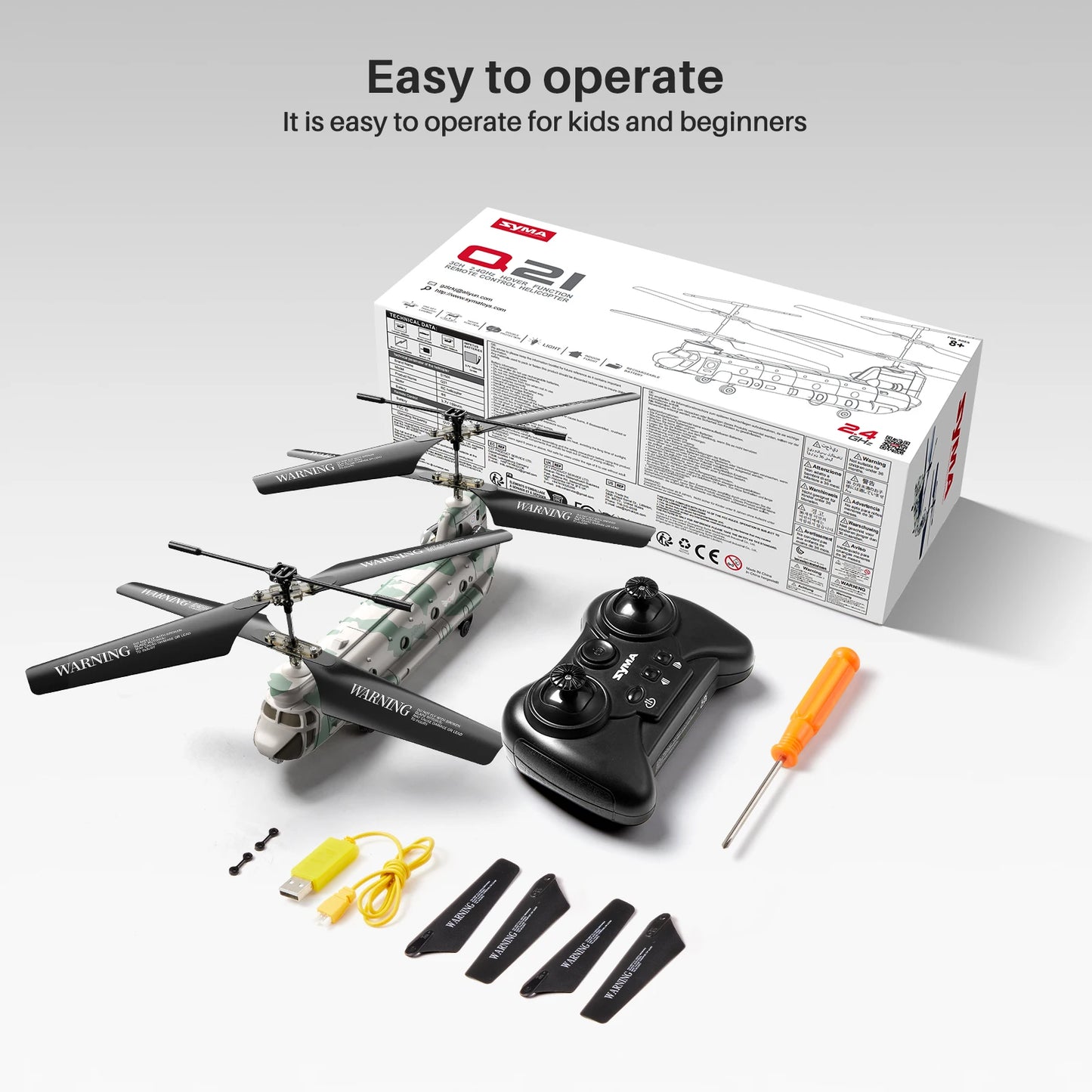 SYMA RC Helicopter Toy With Altitude Hold One Key Takeoff
