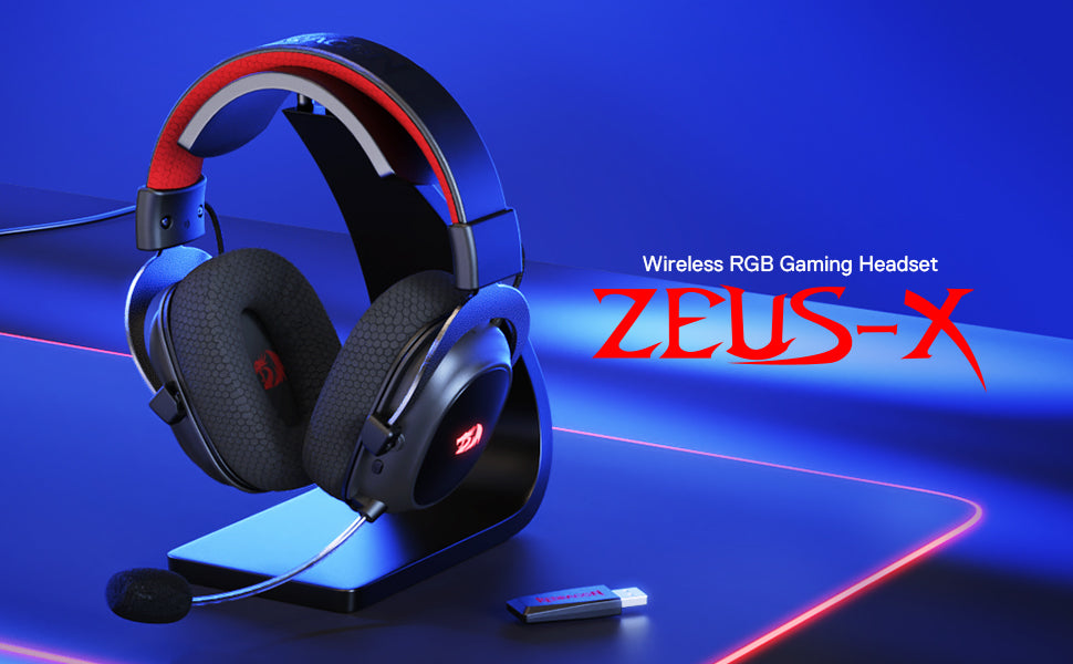 Redragon H510 PRO Zeus-X RGB Wireless Gaming Headset 7.1 Surround